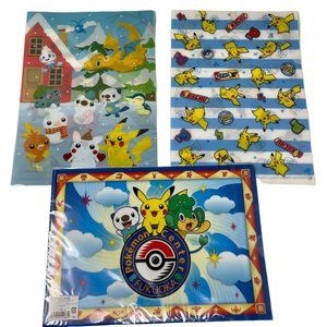 2015 Pokemon Center Fukuoka Japan Back to‎ School Clear File Folder Lot Size A4